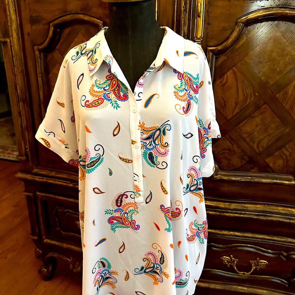 Investments Shirt Sleeve Top
